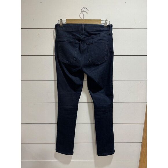 Ann Taylor Straight Jeans Dark Wash Sz 4 - Picture 3 of 4